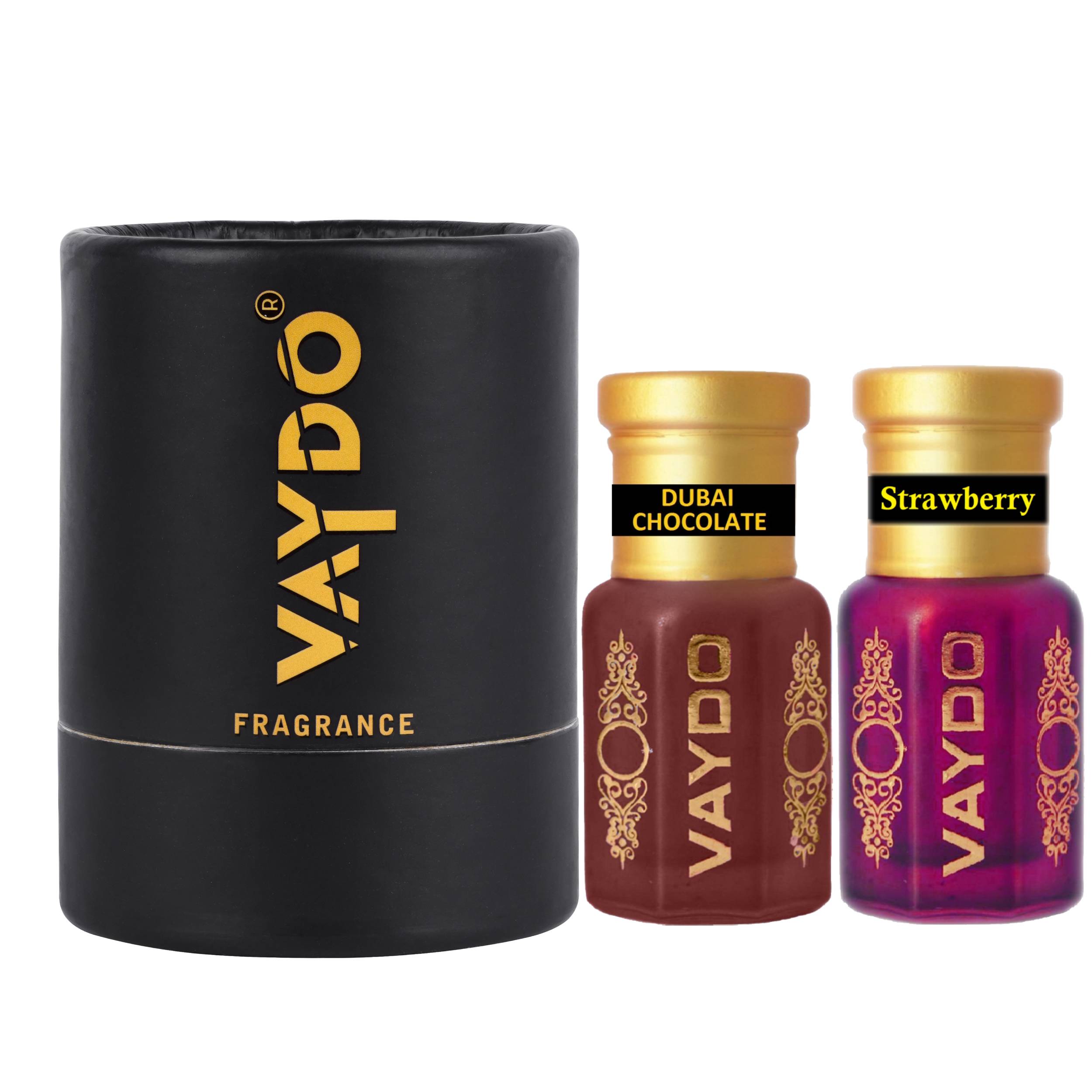 vaydo Perfume Oil Alcohol-free Attar 6+6ML for Unisex Pure Natural Fragrance Floral Attar