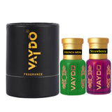 vaydo Perfume Oil Alcohol-free Attar 6+6ML for Unisex Pure Natural Fragrance Floral Attar
