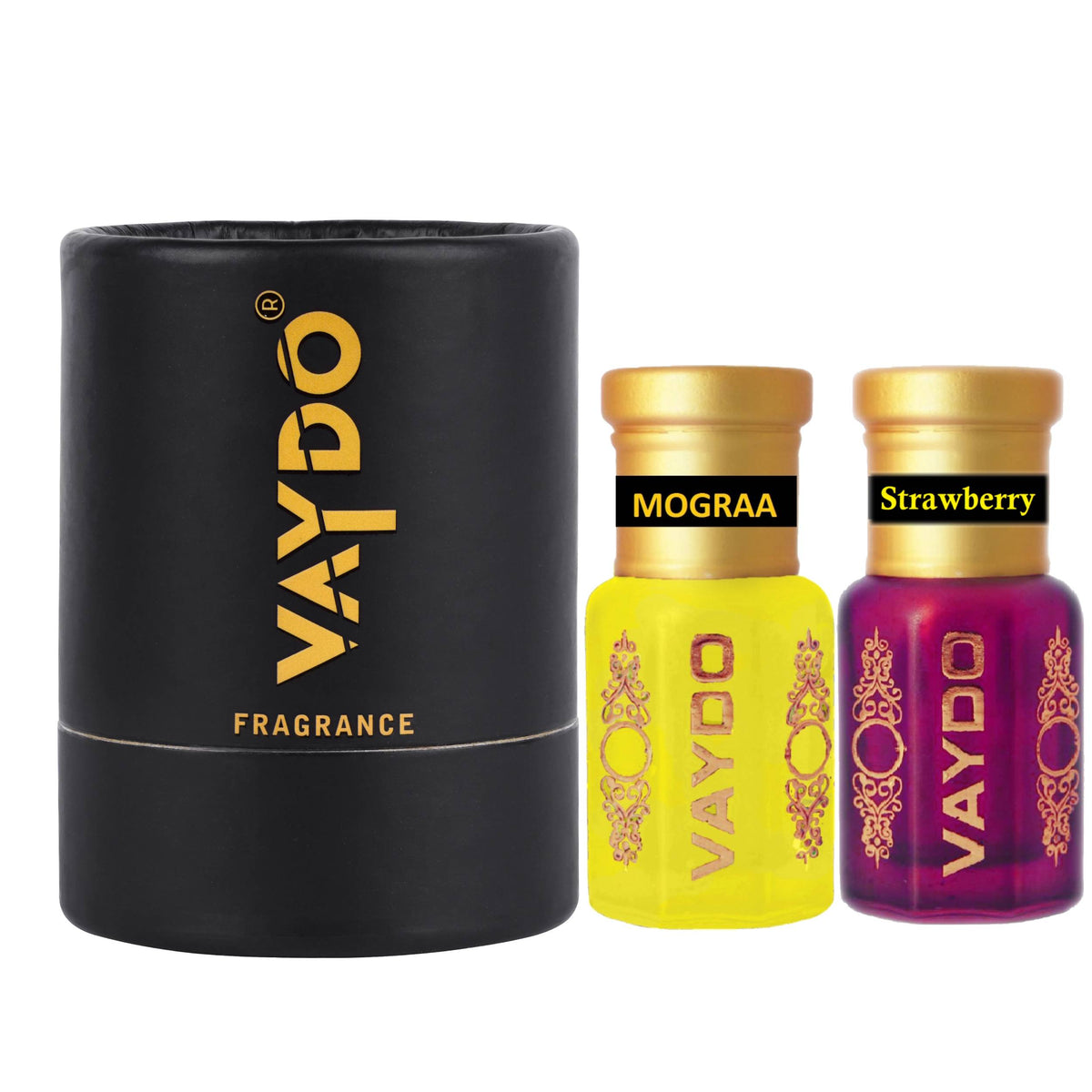 vaydo Perfume Oil Alcohol-free Attar 6+6ML for Unisex Pure Natural Fragrance Floral Attar