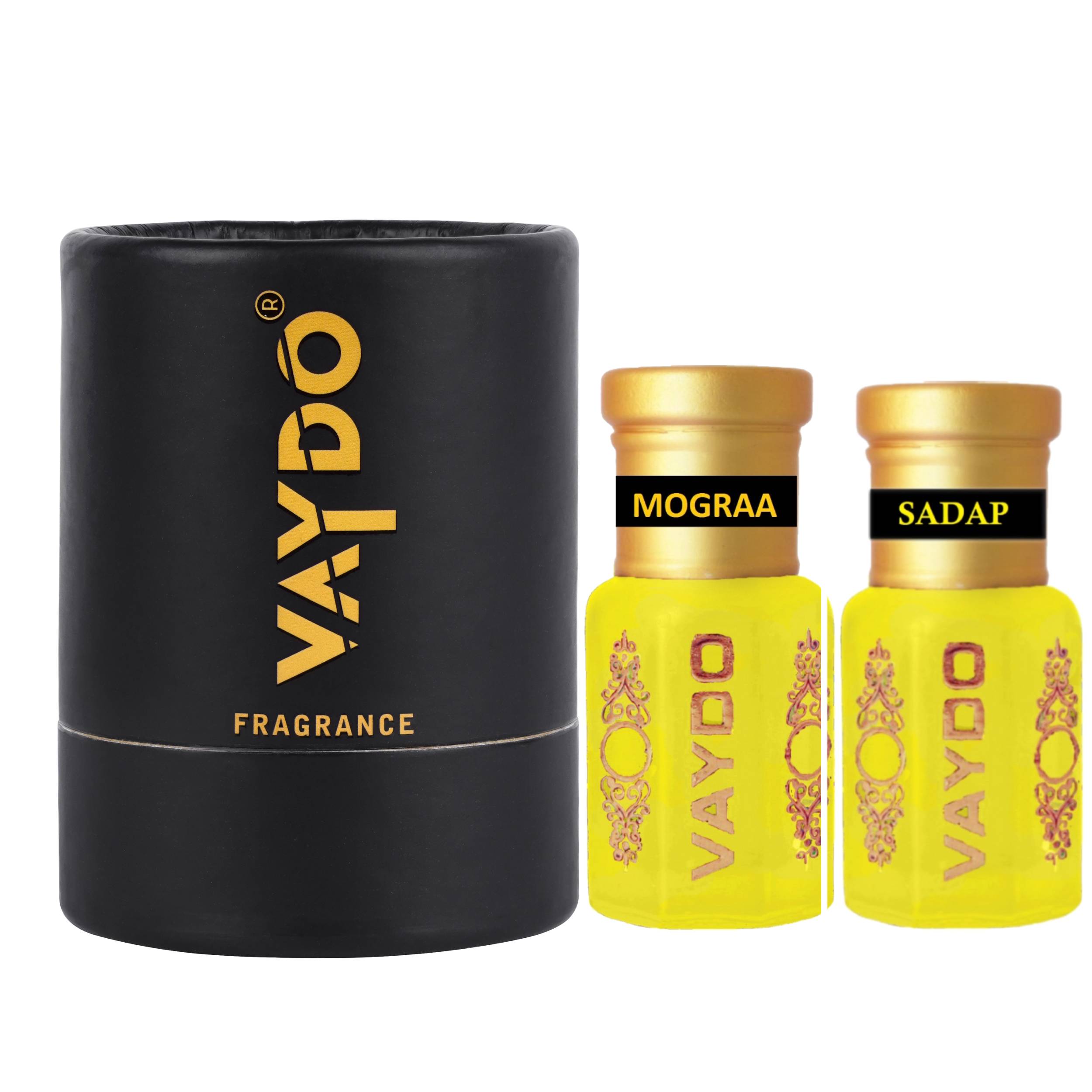 vaydo Perfume Oil Alcohol-free Attar 6+6ML for Unisex Pure Natural Fragrance Floral Attar