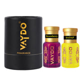 vaydo Perfume Oil Alcohol-free Attar 6+6ML for Unisex Pure Natural Fragrance Floral Attar