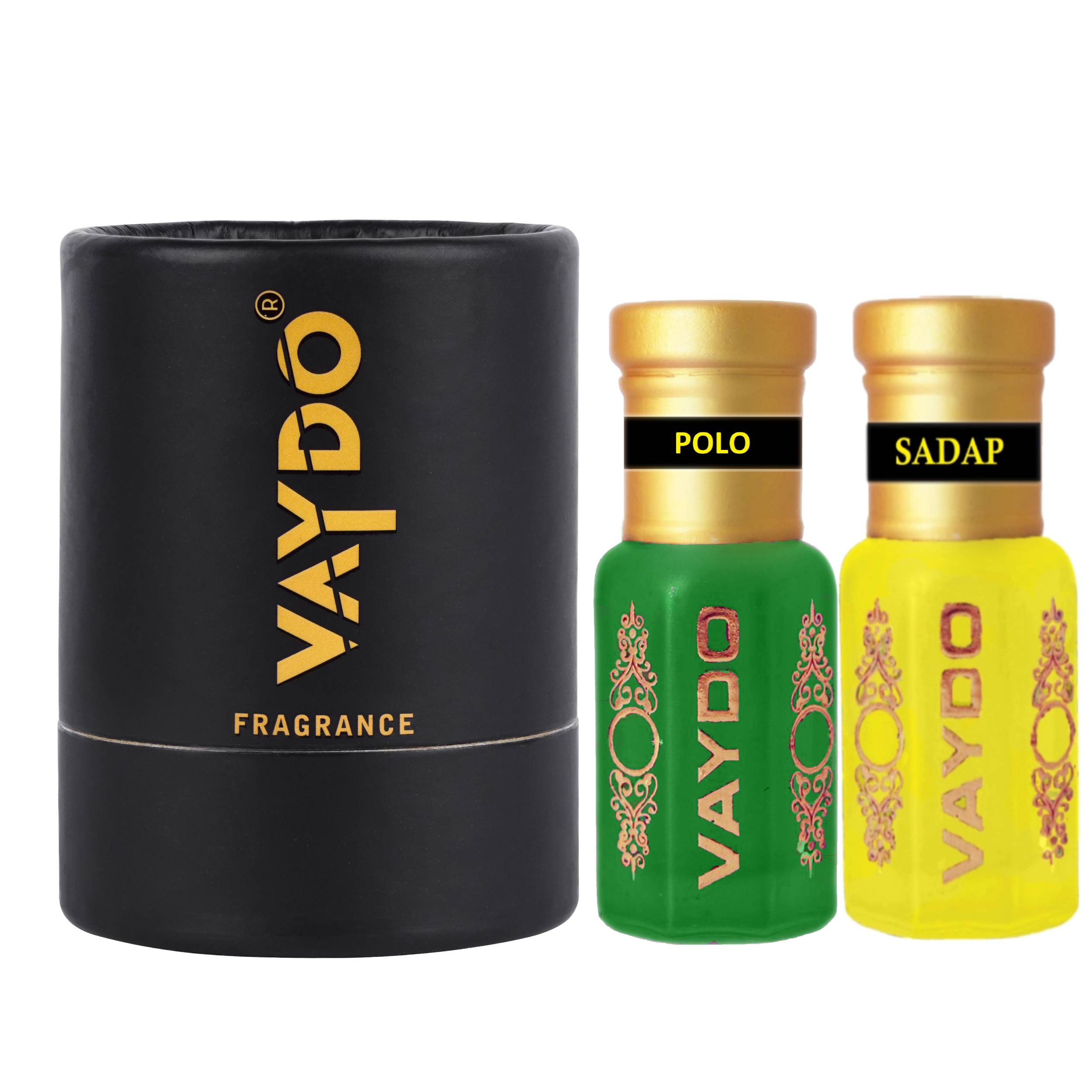 vaydo Perfume Oil Alcohol-free Attar 6+6ML for Unisex Pure Natural Fragrance Floral Attar