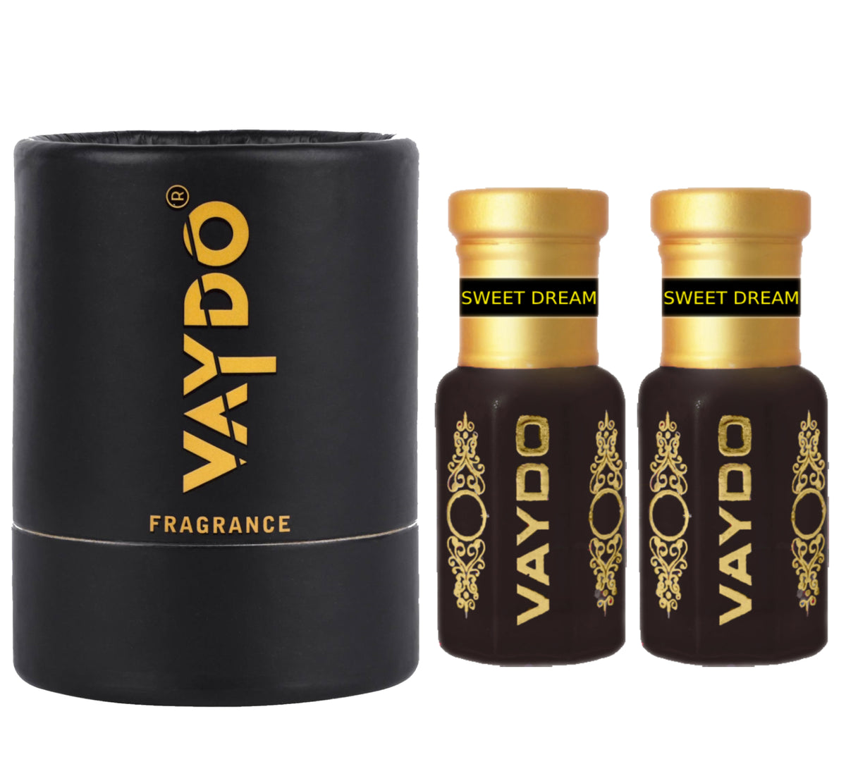 vaydo Perfume Oil Alcohol-free Sweet Dreams Attar 6+6ML for Unisex Pure Natural Fragrance Floral Attar