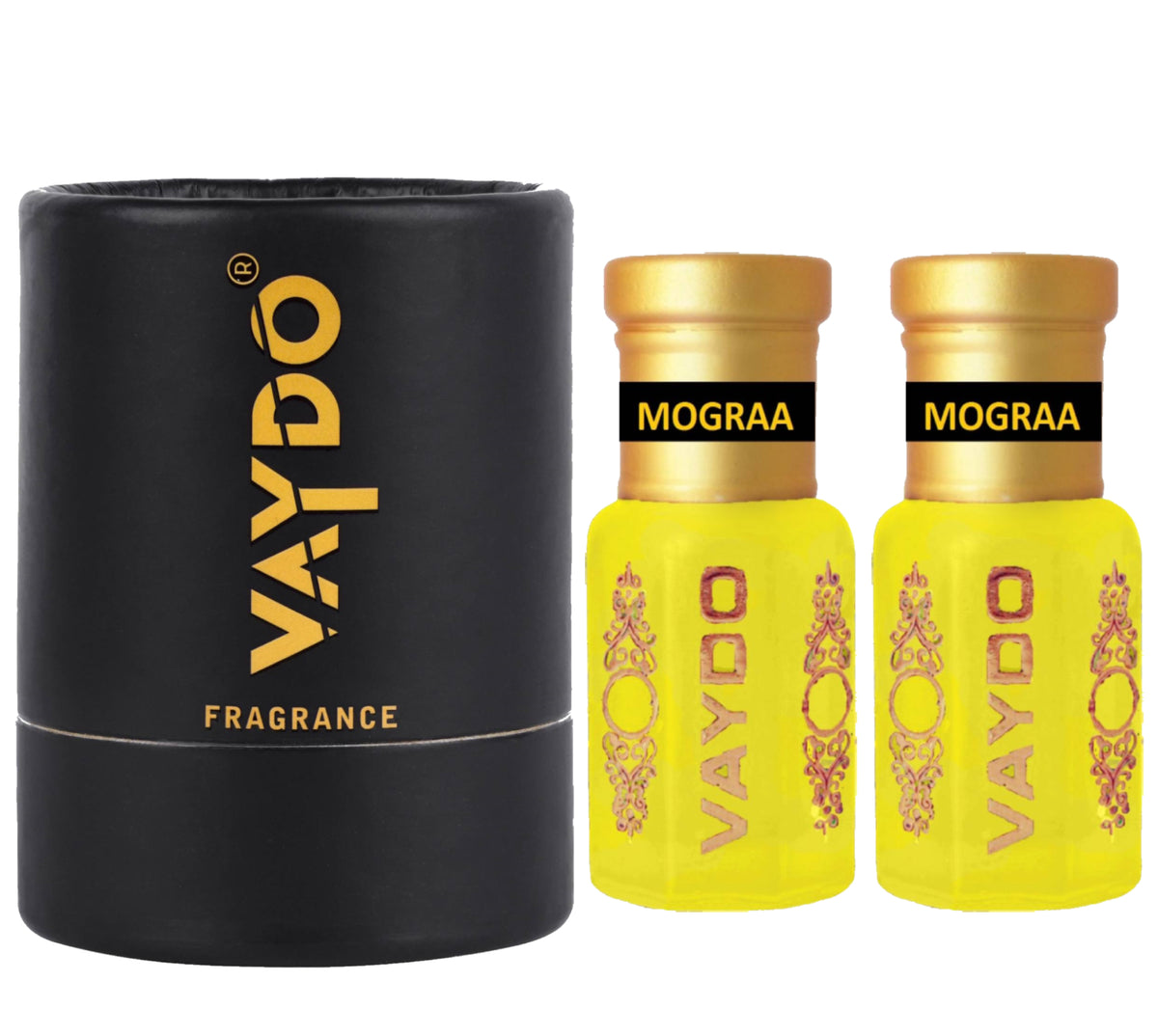 vaydo Perfume Oil Alcohol-free Mogra Attar 6+6ML for Unisex Pure Natural Fragrance Floral Attar