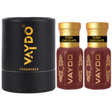 vaydo Perfume Oil Alcohol-free Dubai Chocolate Attar 6+6ML for Unisex Pure Natural Fragrance Floral Attar