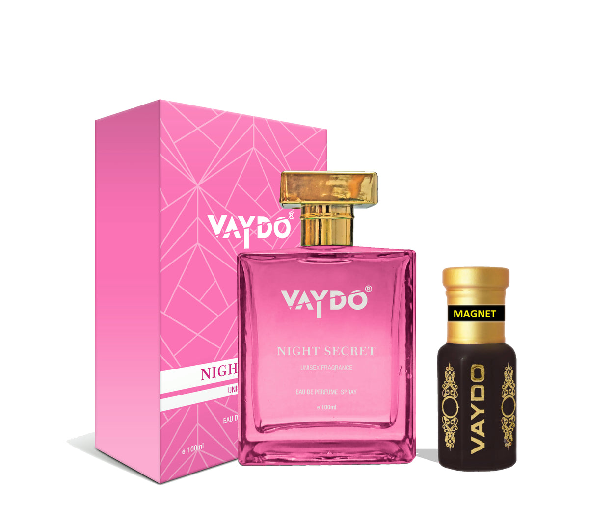 Vaydo Perfume Night Secret And Magnet Attar Without Alcohol for Unisex Pure Natural Fragrance