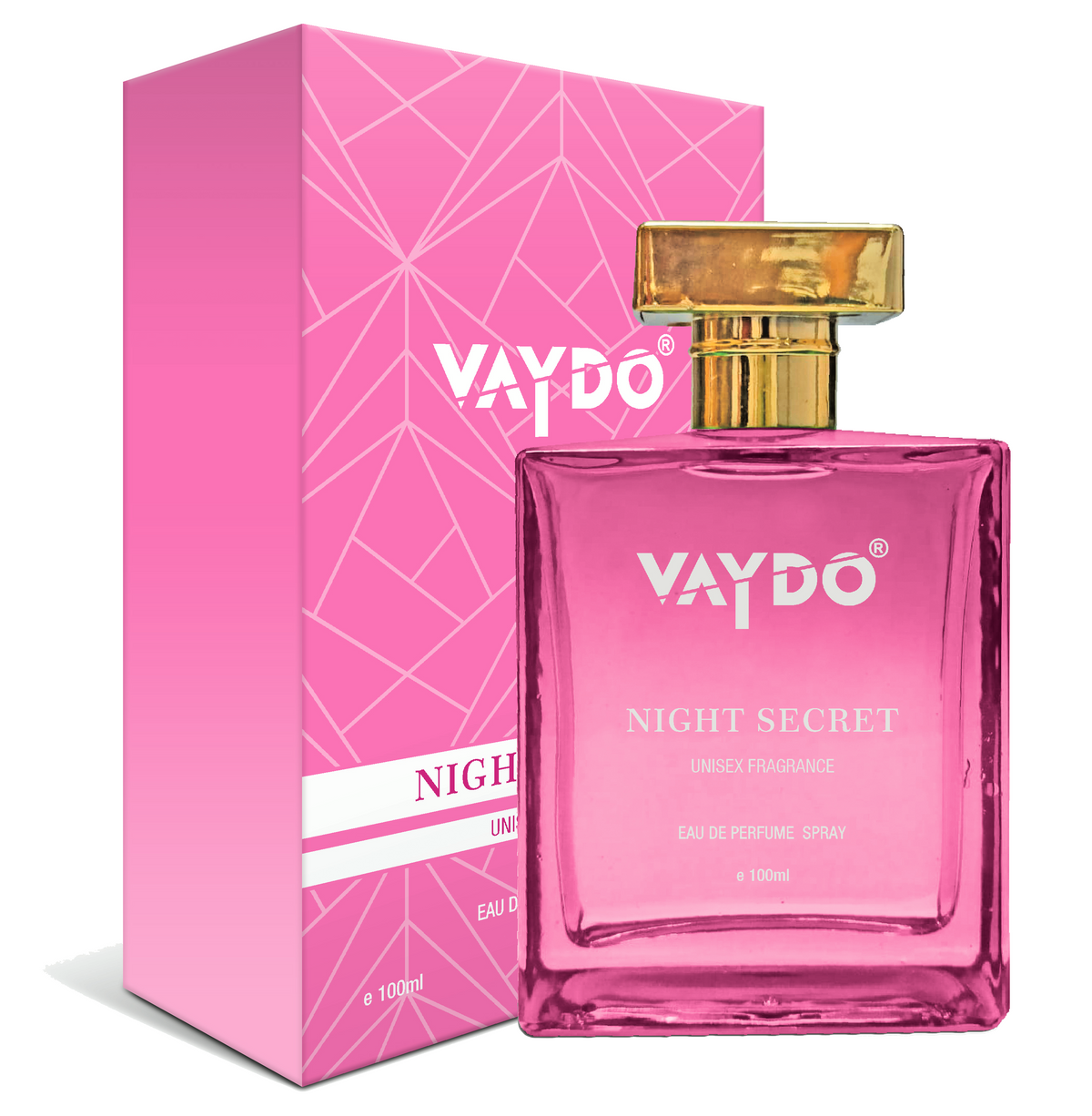 vaydo Night Secret Unisex Fragrance For Men And Women 12hr Long Lasting No Gas Perfume, Party, Function, Wedding, office, Day & Night Fragrance, Gift pack perfume Eau de Parfum - 100 ml
