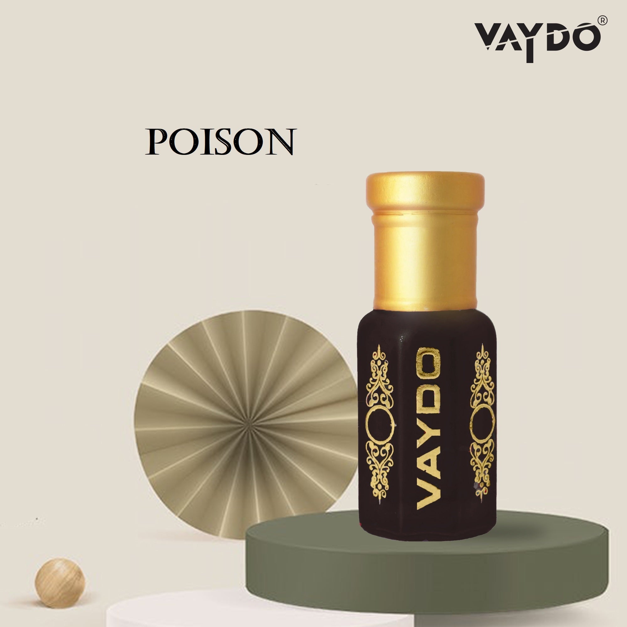 vaydo POISON Perfume Oil Alcohol-free Attar 6ML for Unisex Pure Nutural Fragrance Floral Attar