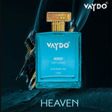 vaydo Heven Unisex Fragrance For Men And Women 12hr Long Lasting No Gas Perfume, Party, Function, Wedding, office, Day & Night Fragrance, Gift pack perfume Eau de Parfum - 100 ml (Copy)