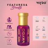 vaydo INVICTUS Perfume Oil Alcohol-free Attar 6ML for Unisex Pure Nutural Fragrance Floral Attar