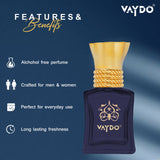 vaydo JANNAT FIRDUAS Perfume Oil Alcohol-free Attar 20ML for Unisex Pure Natural Fragrance Floral Attar