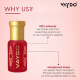 vaydo ROSE Perfume Oil Alcohol-free Attar 6ML for Unisex Pure Nutural Fragrance Floral Attar