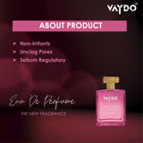 vaydo Night Secret Unisex Fragrance For Men And Women 12hr Long Lasting No Gas Perfume, Party, Function, Wedding, office, Day & Night Fragrance, Gift pack perfume Eau de Parfum - 100 ml
