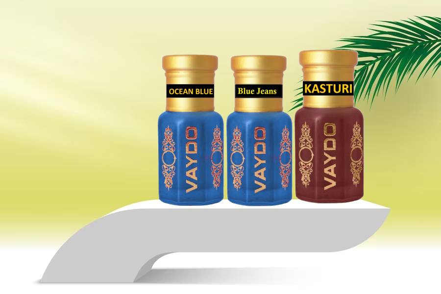 vaydo Top Attars Collection of India/Alcohol Free Attar Gift Pack for men and women