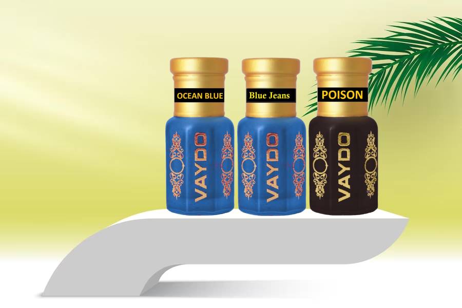 vaydo Top Attars Collection of India/Alcohol Free Attar Gift Pack for men and women