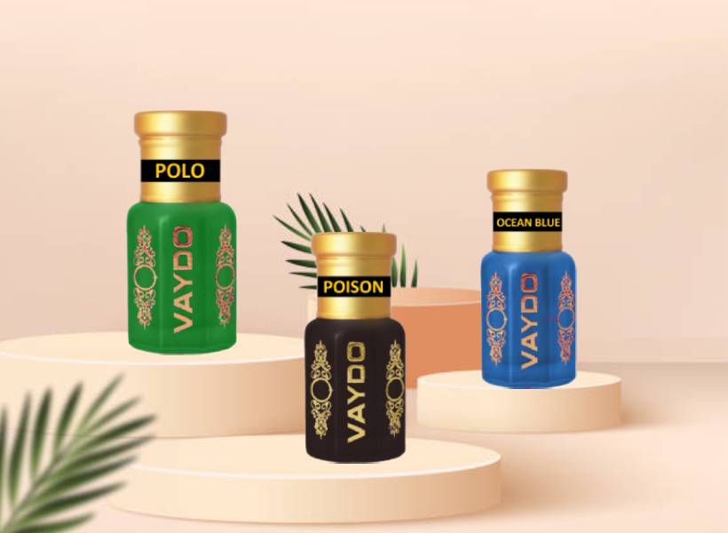 vaydo Top Attars Collection of India/Alcohol Free Attar Gift Pack for men and women