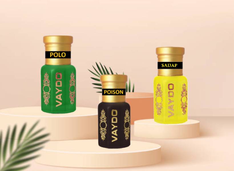 vaydo Top Attars Collection of India/Alcohol Free Attar Gift Pack for men and women