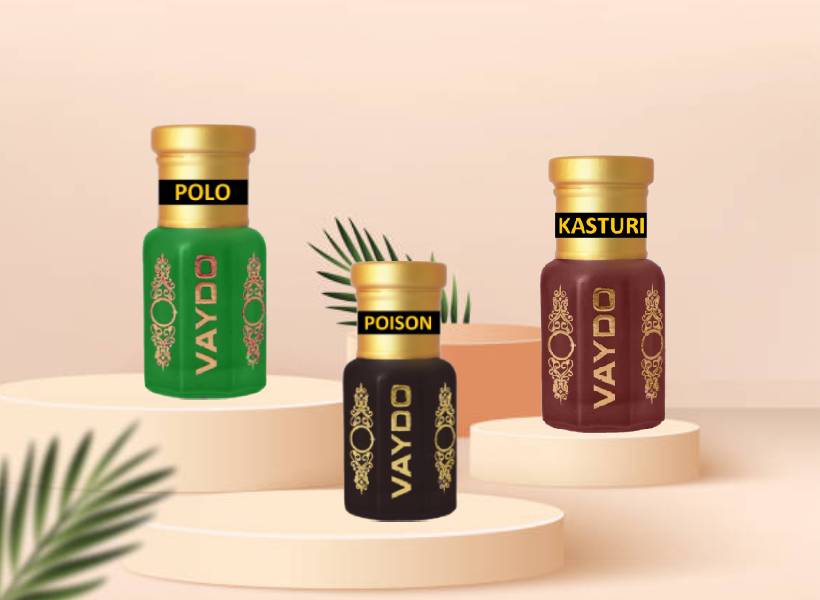 vaydo Top Attars Collection of India/Alcohol Free Attar Gift Pack for men and women