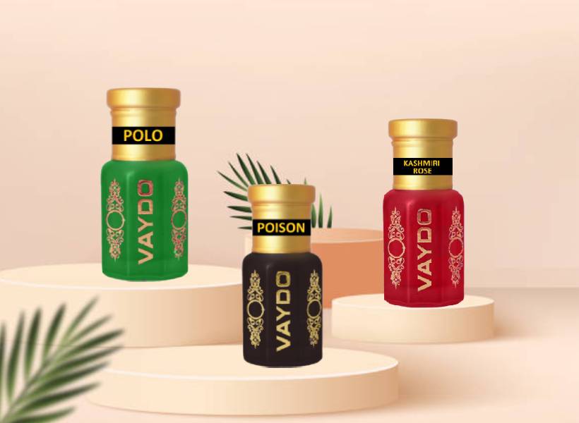 vaydo Top Attars Collection of India/Alcohol Free Attar Gift Pack for men and women