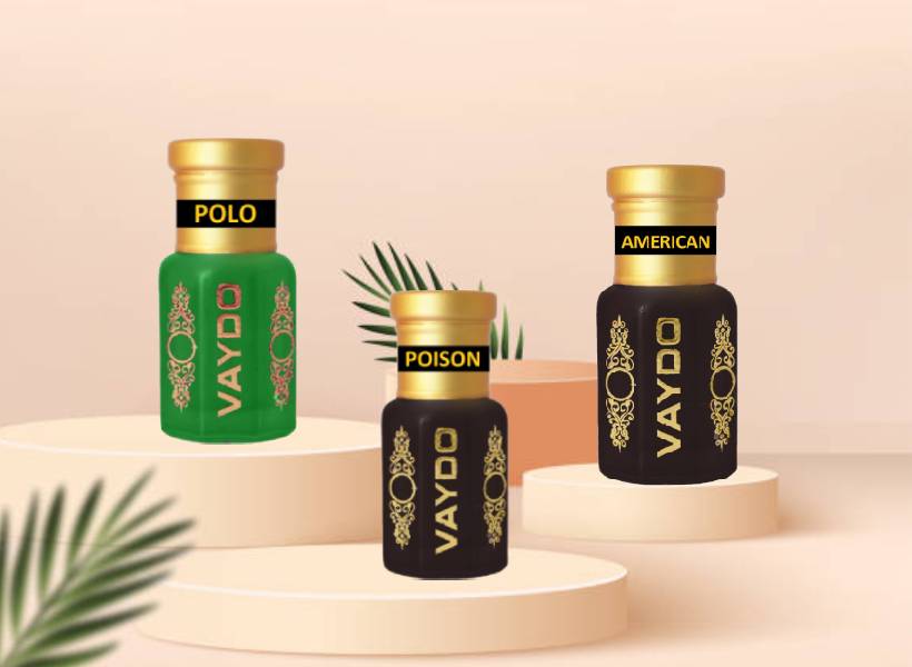 vaydo Top Attars Collection of India/Alcohol Free Attar Gift Pack for men and women
